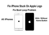 STUCK ON APPLE LOGO