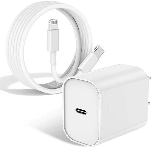 Apple Wall Adapter + Type C to Lightning Cable Combo